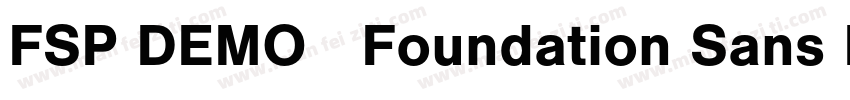 FSP DEMO   Foundation Sans Ex字体转换